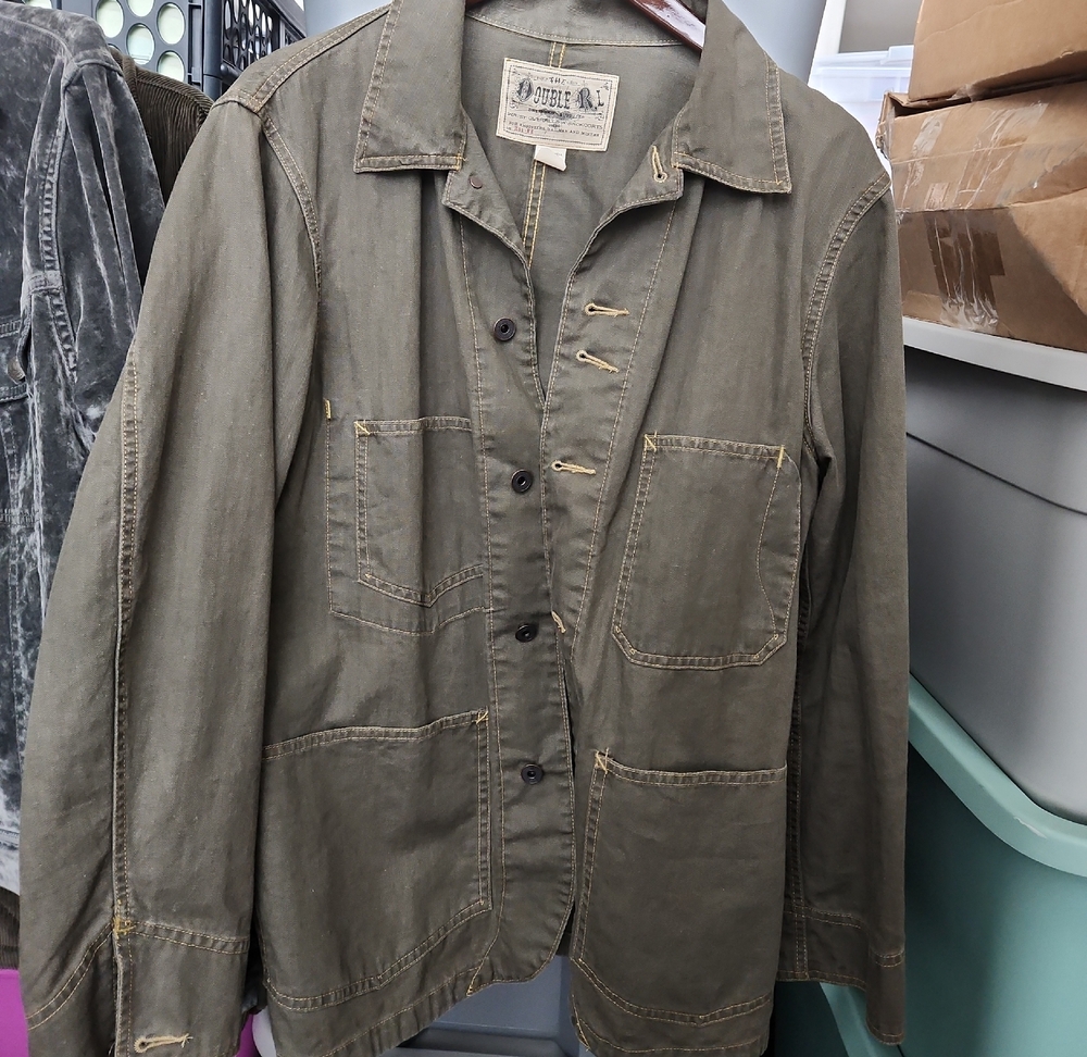 Double RL Ralph Lauren Olive Green Men's Jacket